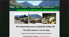 Desktop Screenshot of canadianoffroadadventures.com